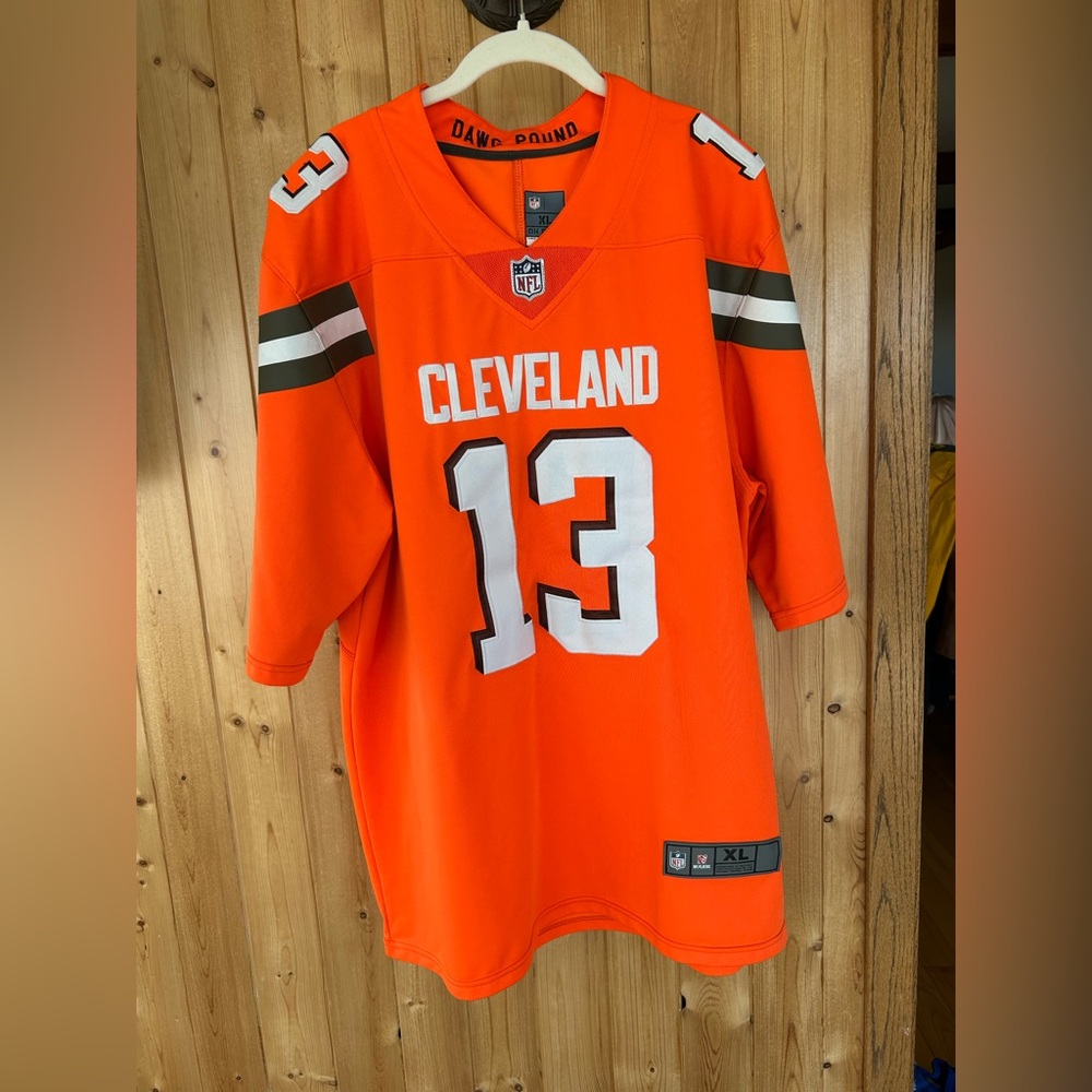 NFL Odell Beckham Jr. 13 Cleveland Browns Orange Jersey Size XL